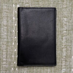 Vintage Coach Sleek Black Leather Wallet